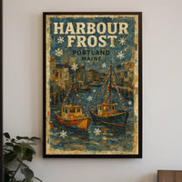 Harbour Frost Portland, Maine Poster