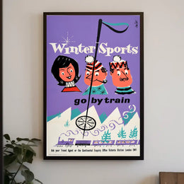 Winter Sports Travel Poster