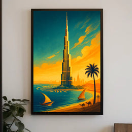 Towering Oasis Poster