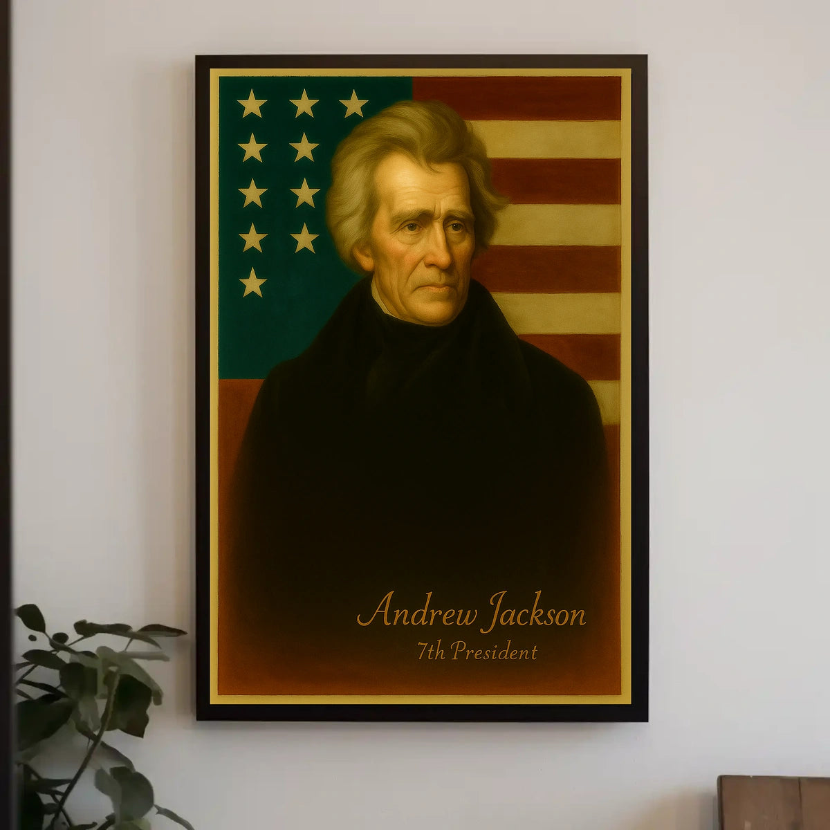 Andrew Jackson Vintage Patriotic American History Poster