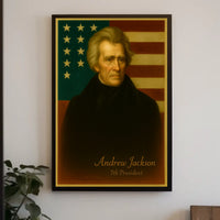 Andrew Jackson Vintage Patriotic American History Poster