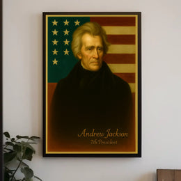 Andrew Jackson Vintage Patriotic American History Poster