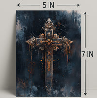 Ornate Gothic Cross Poster