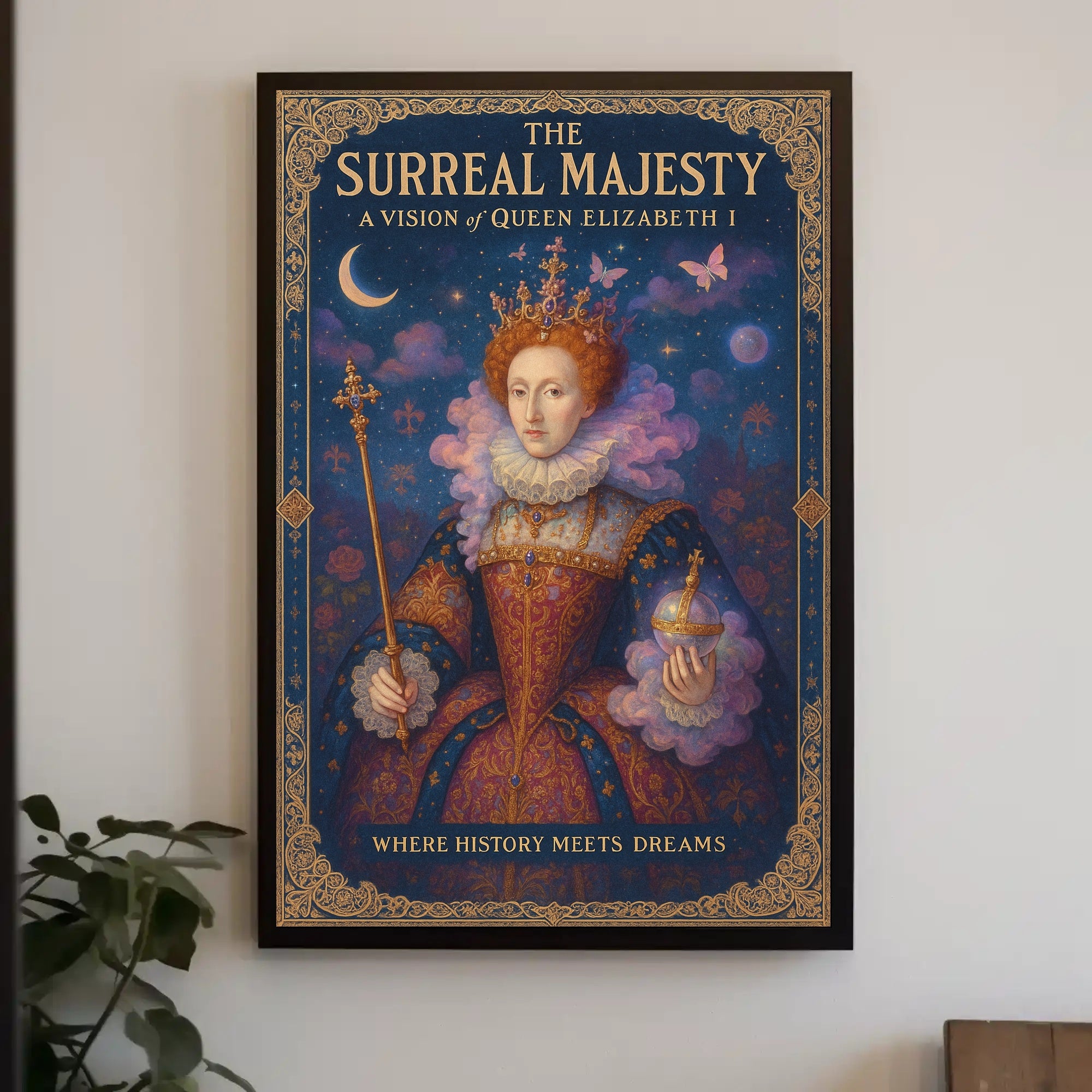 The Surreal Majesty A Vision of Queen Elizabeth I Poster PosterGoat