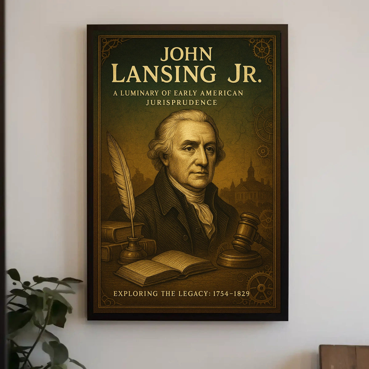 John Lansing Jr. A Luminary of Early American Jurisprudence Poster