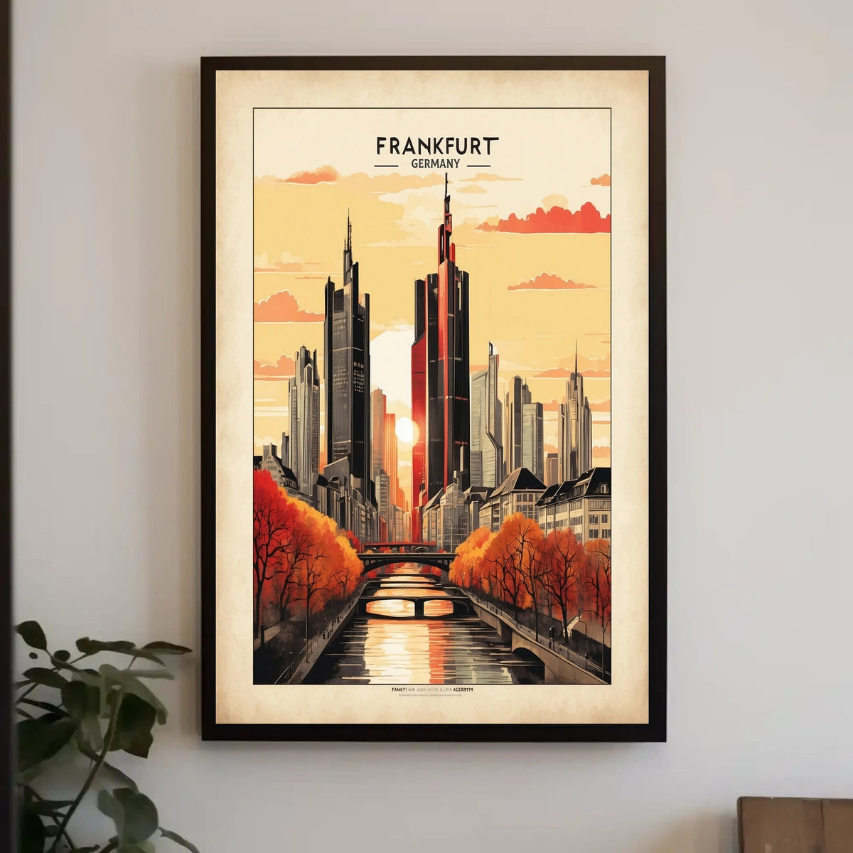 Frankfurt Skyline Poster