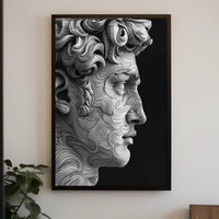 Abstract Marble Portrait Abstract Poster