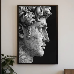 Abstract Marble Portrait Abstract Poster