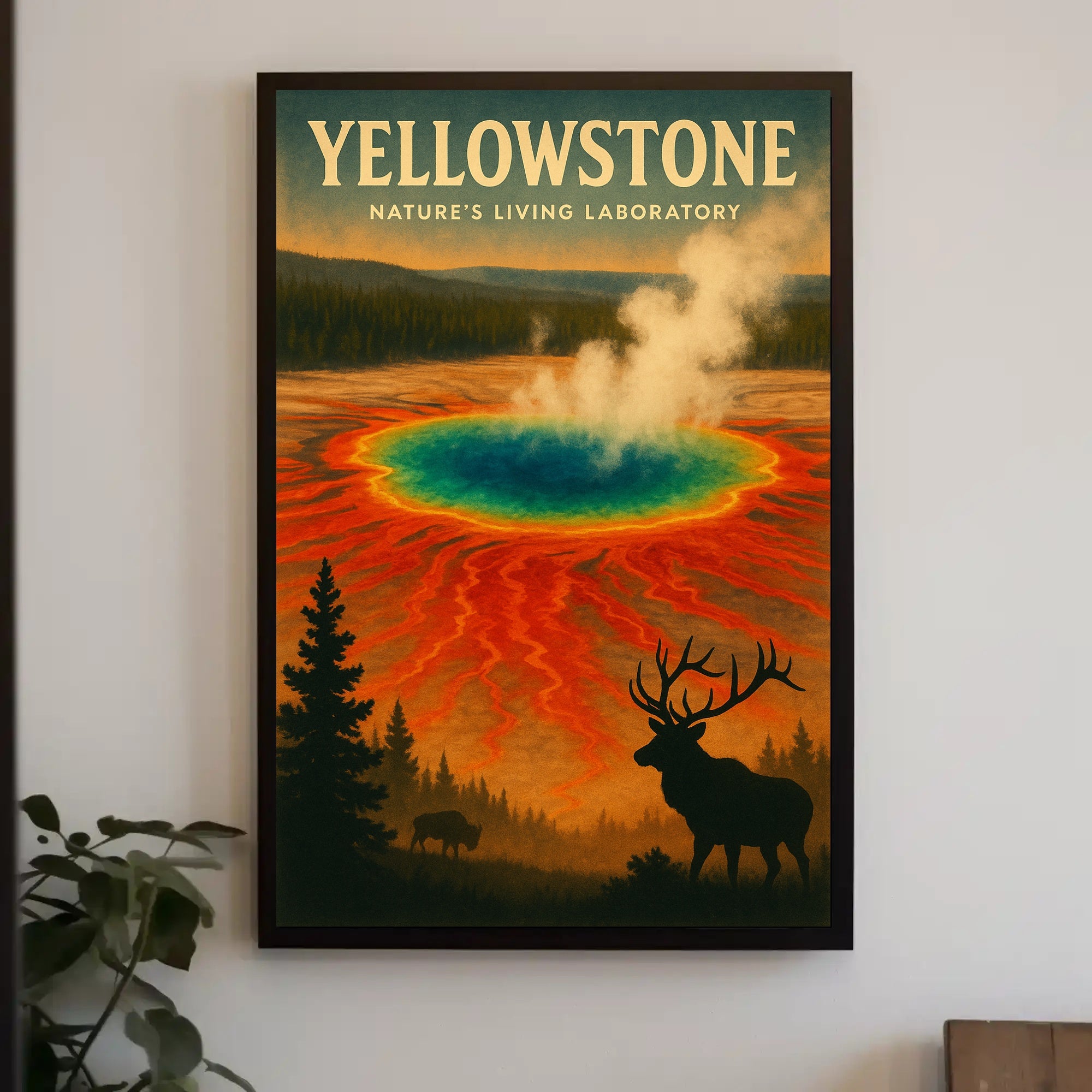 Yellowstone Natures Living Laboratory Poster PosterGoat