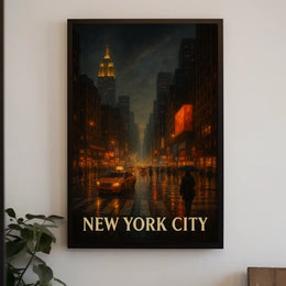 New York City Nightscape Poster