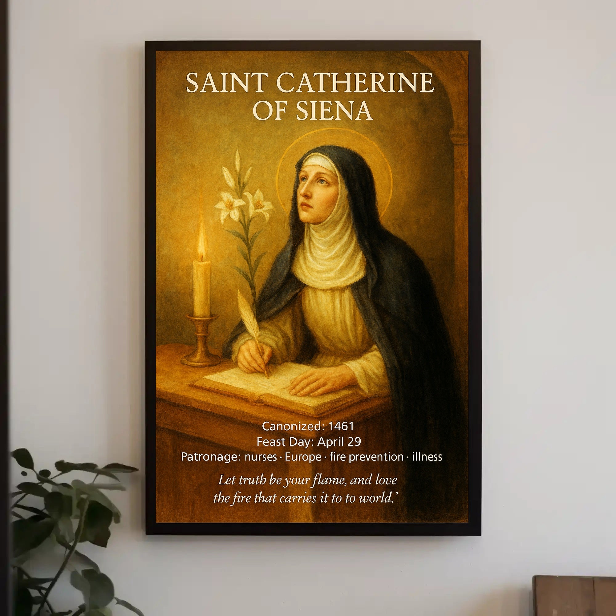 Saint Catherine of Siena Poster PosterGoat
