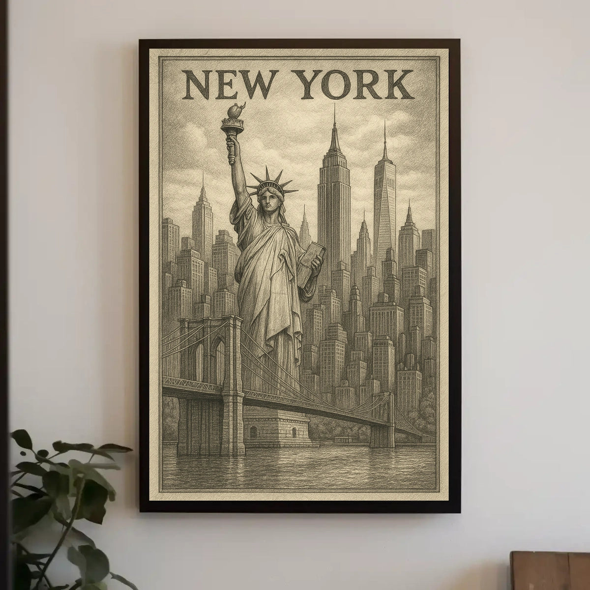 New York Cityscape Poster