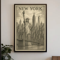 New York Cityscape Poster