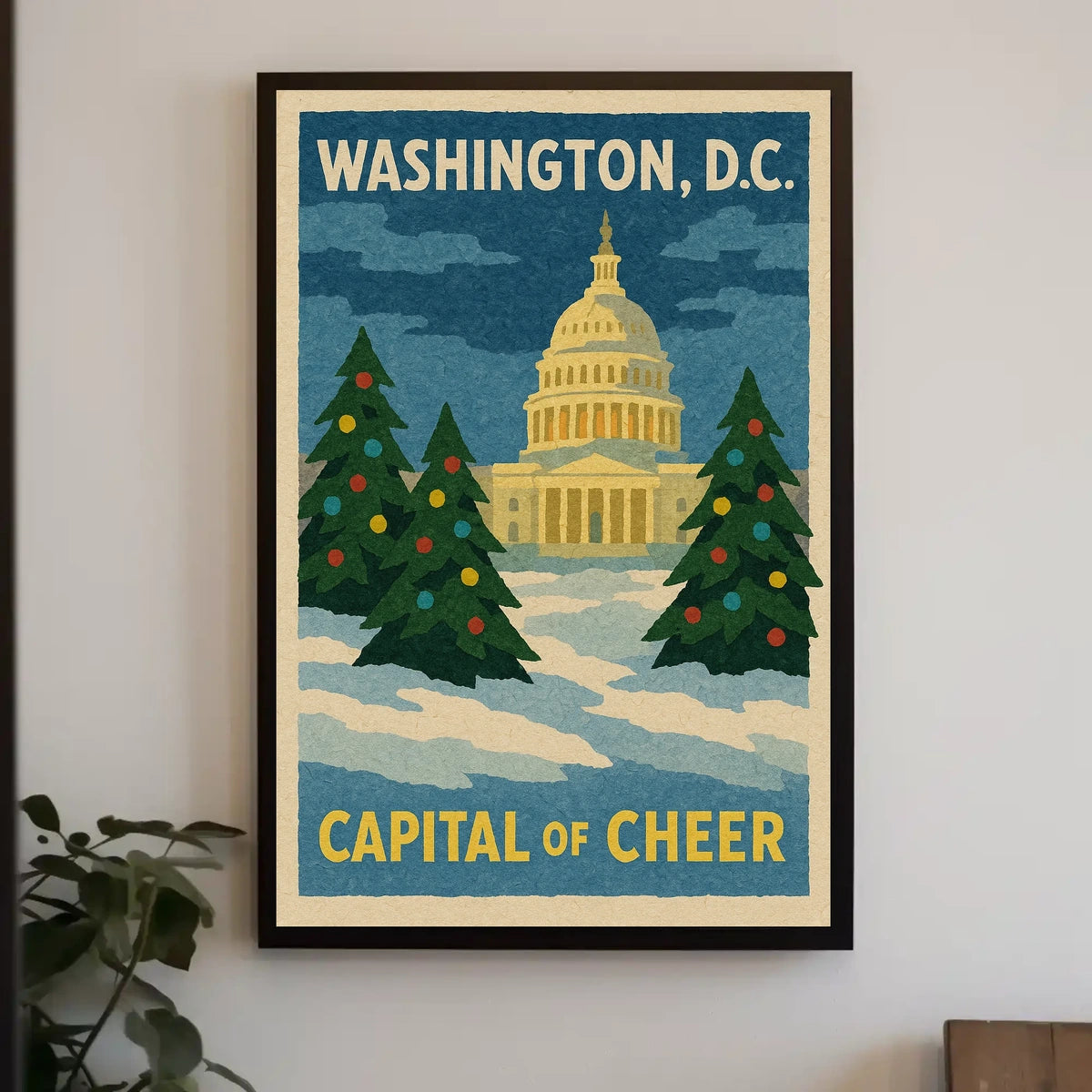 Washington DC Capitol Poster