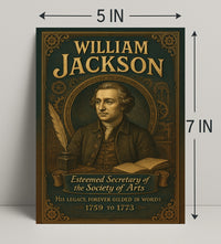 William Jackson Esteemed Secretary of the Society of Arts Poster PosterGoat
