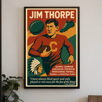 Celebrating Jim Thorpe A Multifaceted Sports Legend Poster