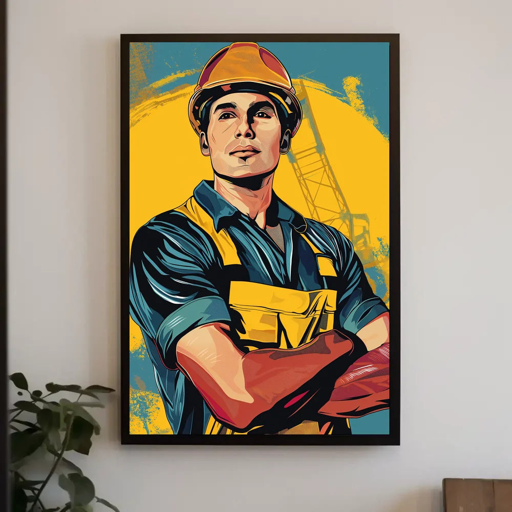 Vintage Futuristic Cityscape Art Deco Poster