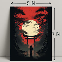 Journey Through The Torii Gate Poster PosterGoat