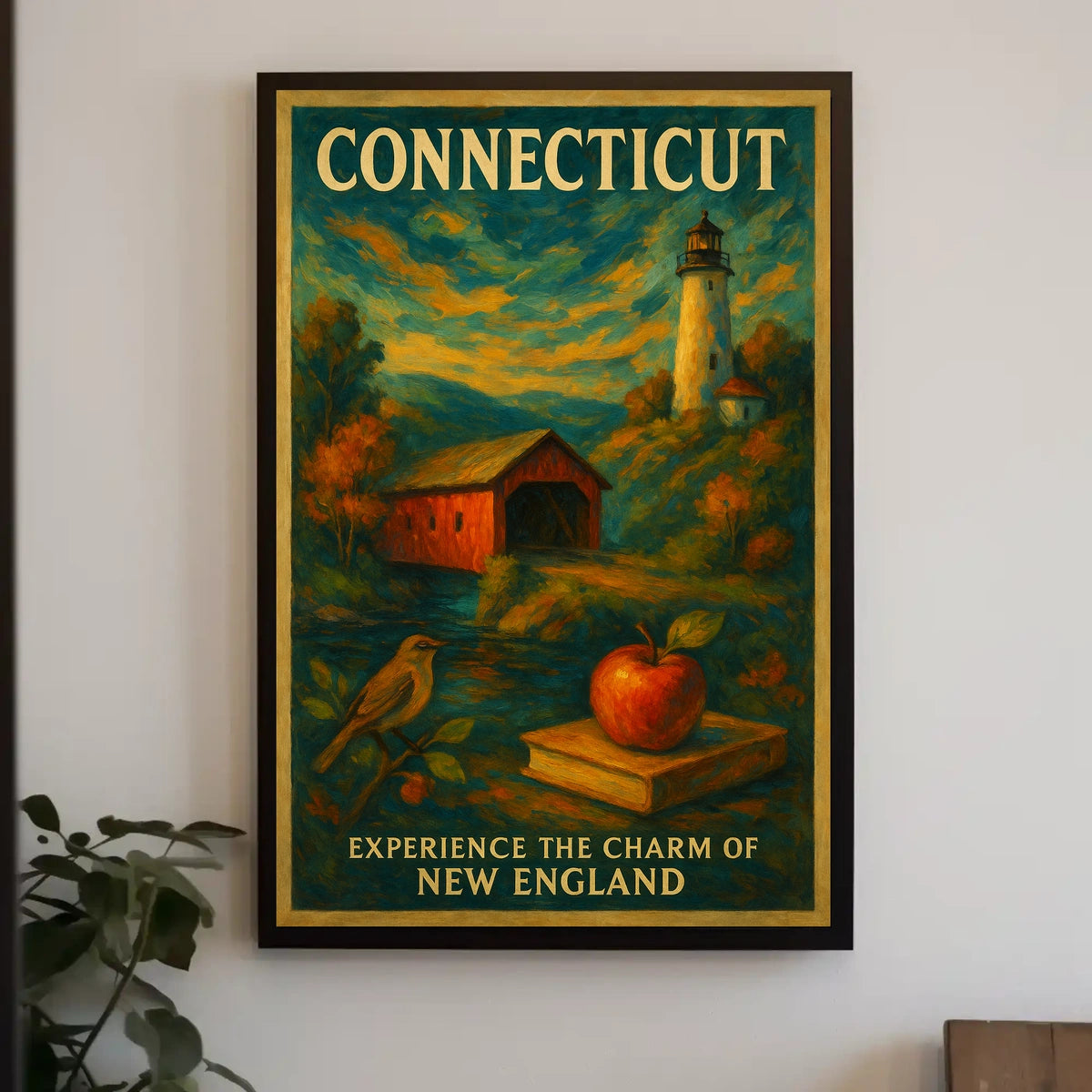 Connecticut Timeless Beauty Poster Elevates Coastal Decor