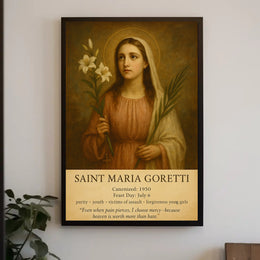 Saint Maria Goretti Religious Heritage Tribute Poster