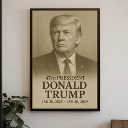 Donald Trump 47th President Poster
