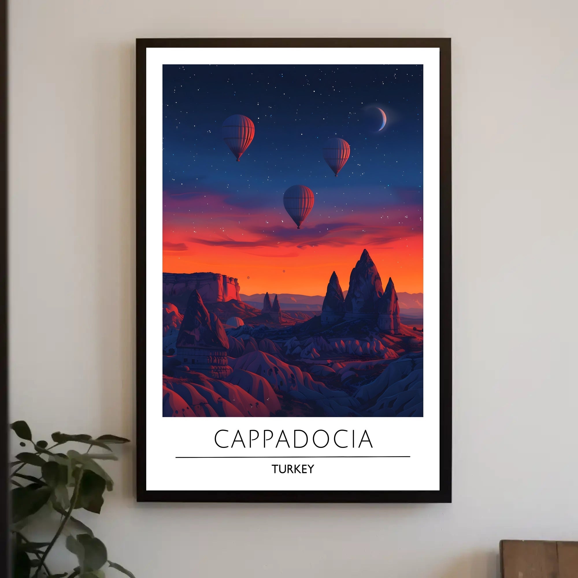 Cappadocia Adventure Hot Air Balloon Travel Poster