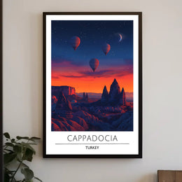 Cappadocia Adventure Hot Air Balloon Travel Poster
