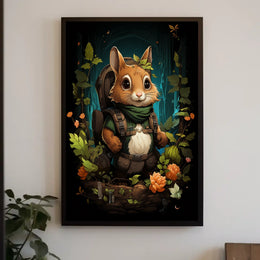 Enchanted Forest Poster Adventure Awaits Wall Art Decor