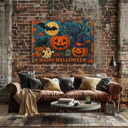 Halloween Urban Nightscape Cinematic Poster