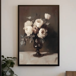 Elegant Floral Still Life Poster