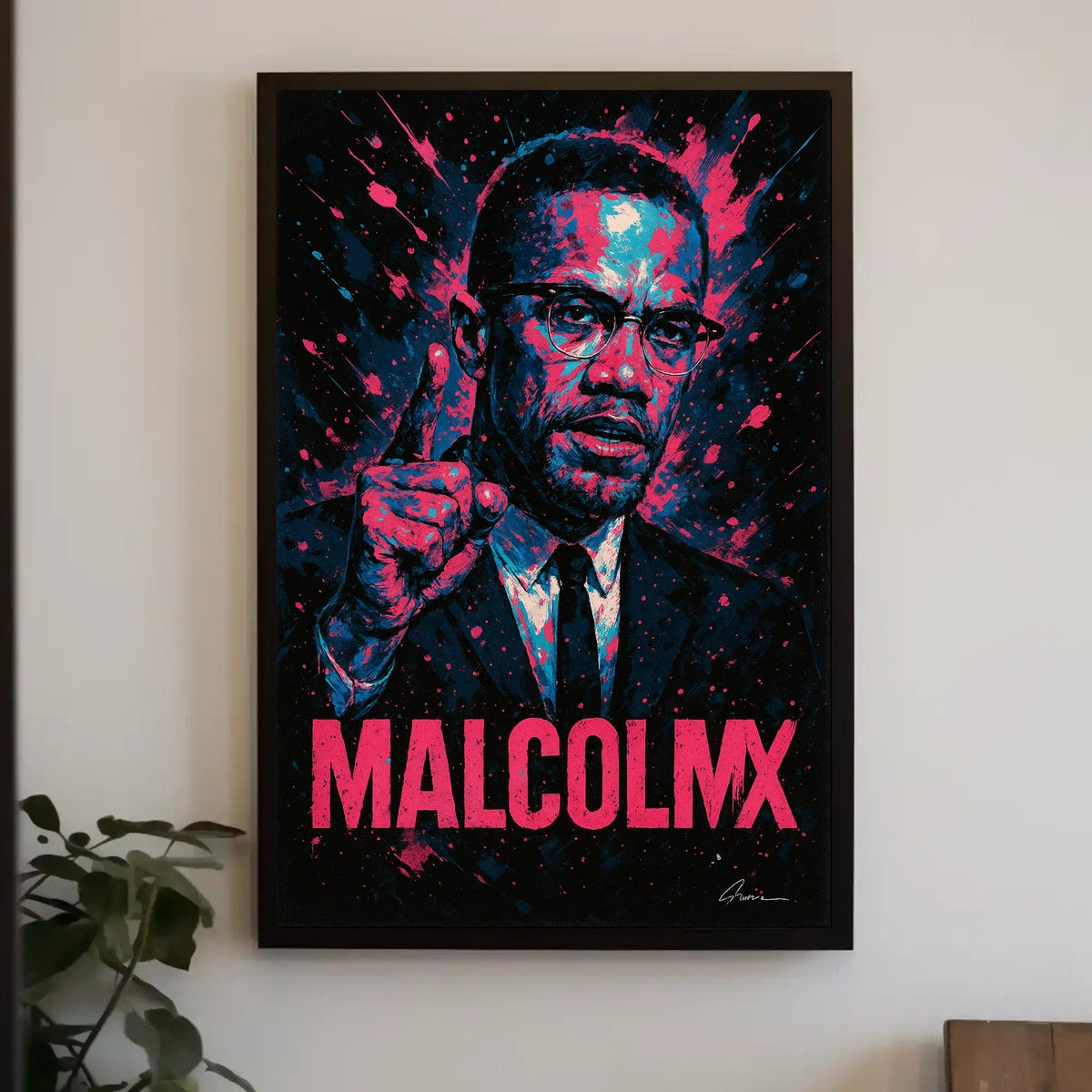 Malcolm X Iconic Leader Poster