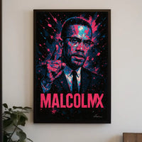 Malcolm X Iconic Leader Poster