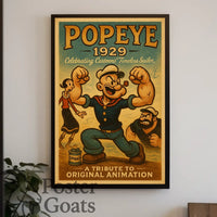 Classic Cartoon Sailor Nostalgia Pop Culture Poster