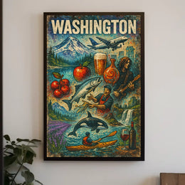 Washington State Highlights Poster