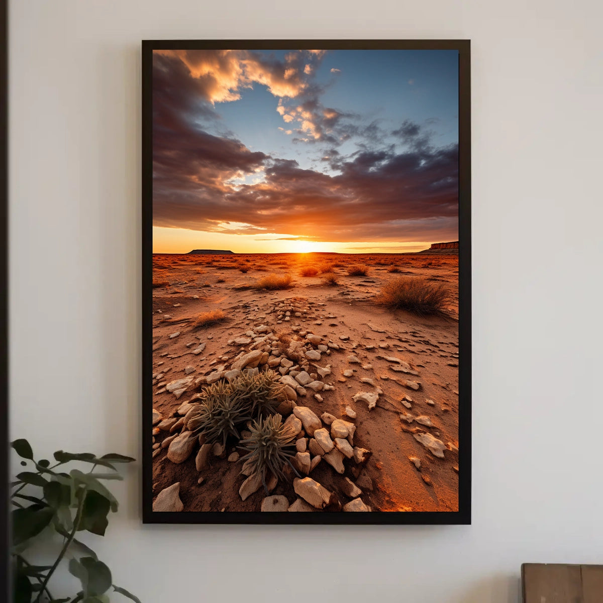 Desert Sunset Serenity Poster