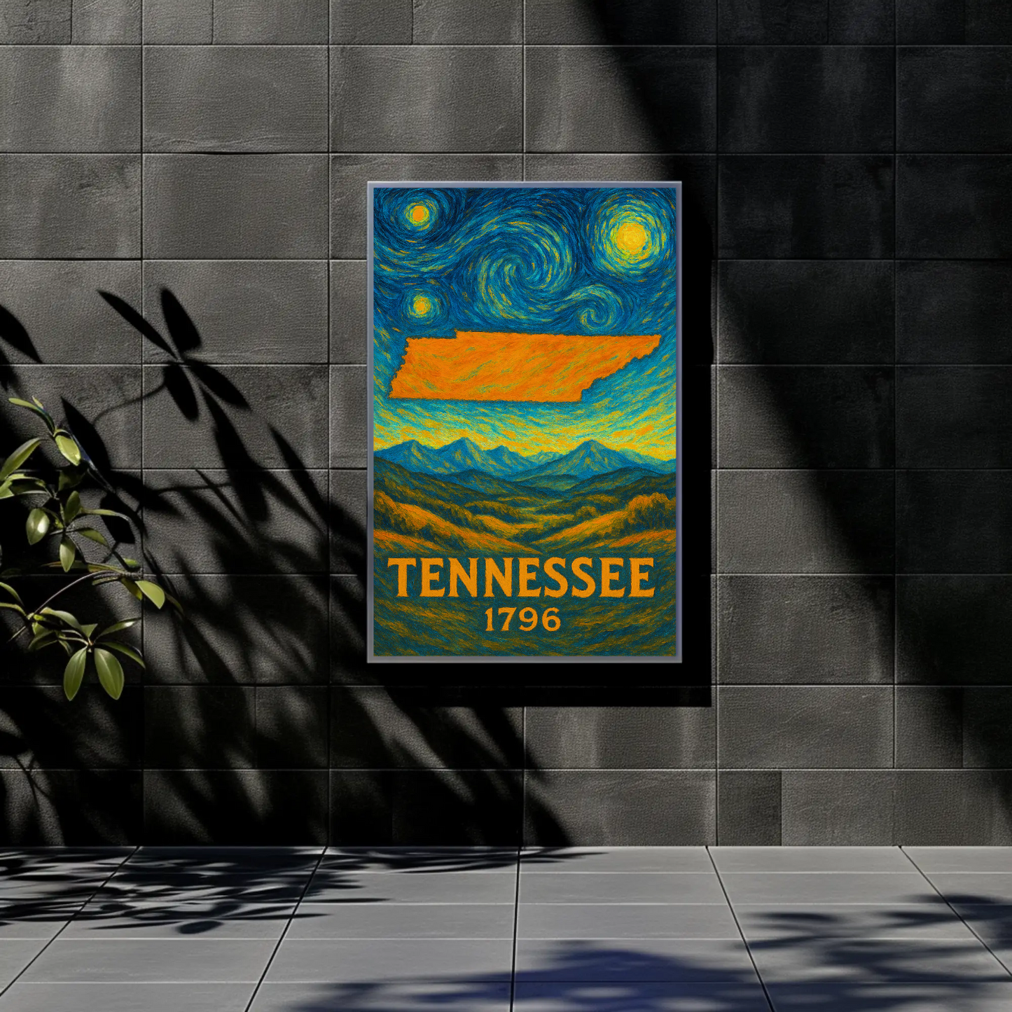 Tennessee Starry Night Poster