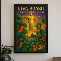 Viva Brasil A Tapestry Of Culture And Poster