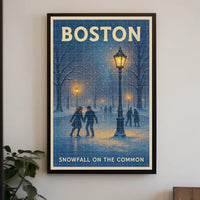 Snowfall On The Common Poster