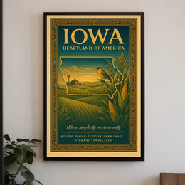 Iowa Heartland Of America Poster