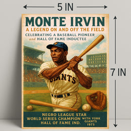 Monte Irvin A Baseball Legend Poster PosterGoat