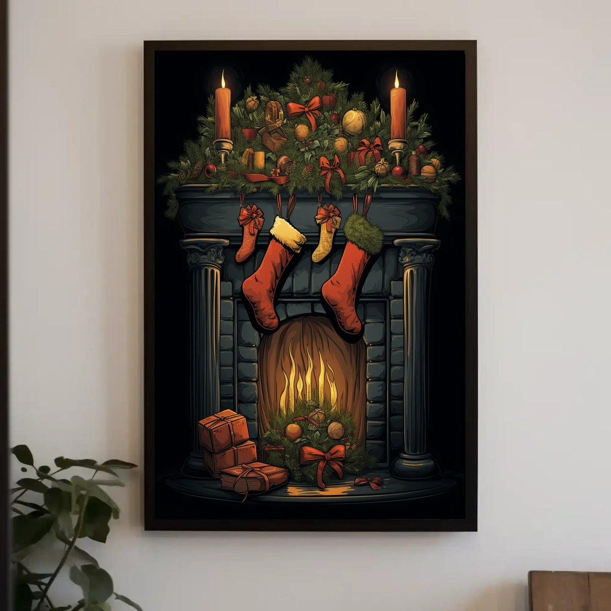 Holiday Hearth Poster