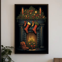 Holiday Hearth Poster