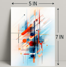 Abstract Geometric Symphony Abstract Poster PosterGoat