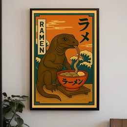 Ramen Reptile Delight Poster