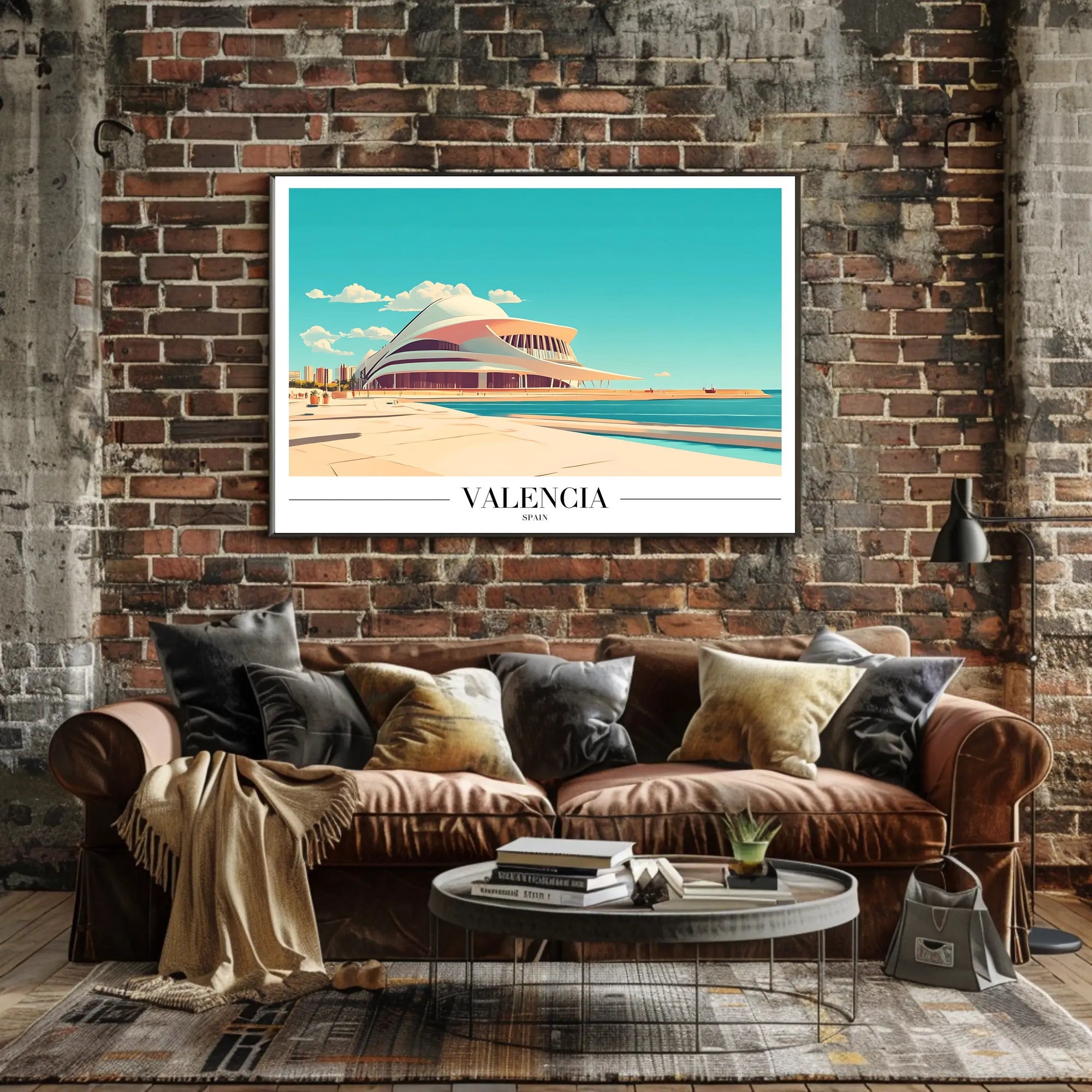 Valencia Modern Architecture Urban Cityscape Poster