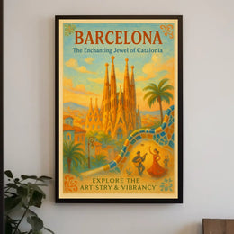 Barcelona The Enchanting Jewel of Catalonia Poster
