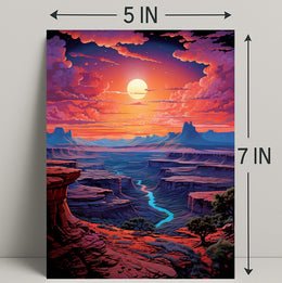 Canyon Sunset Serenity Poster PosterGoat