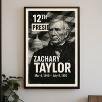 Zachary Taylor 12th President of the United States Digital Montaje Poster