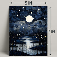 Enchanted Nightscape Poster PosterGoat