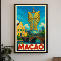 Macao Architectural Marvel Poster
